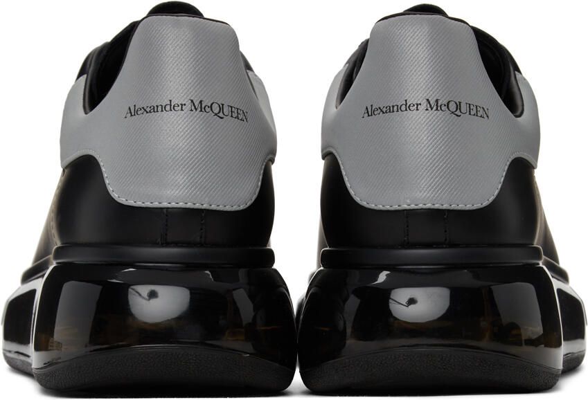 Alexander McQueen Black & Silver Oversized Sneakers