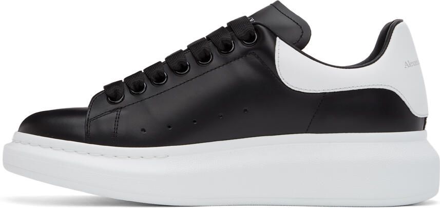 Alexander McQueen Black & White Oversized Sneakers - Picture 4