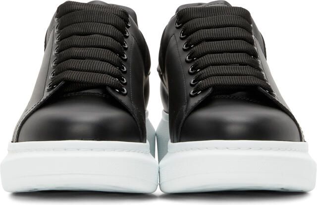 Alexander McQueen Black & White Oversized Sneakers - Picture 3