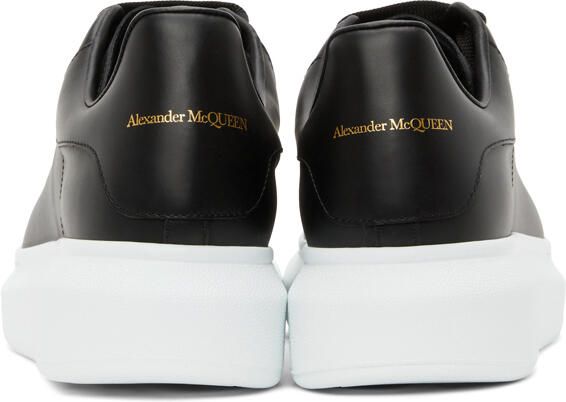 Alexander McQueen Black & White Oversized Sneakers - Picture 4