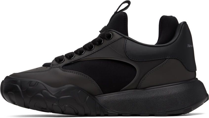 Alexander McQueen Black Court Sneakers - Picture 3
