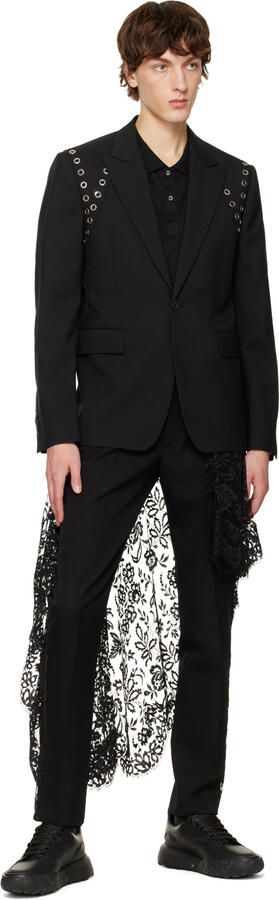 Alexander McQueen Black Court Sneakers - Picture 4