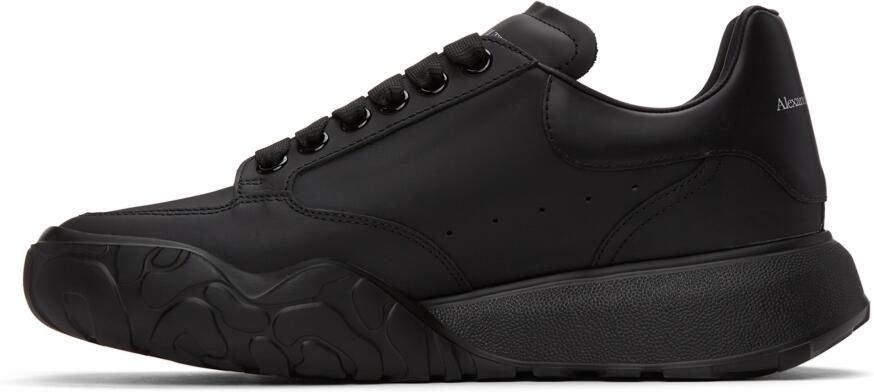 Alexander McQueen Black Court Trainer Sneakers - Picture 3