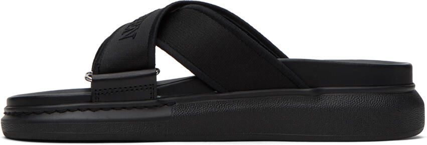 Alexander McQueen Black Embroidered Sandals - Picture 3