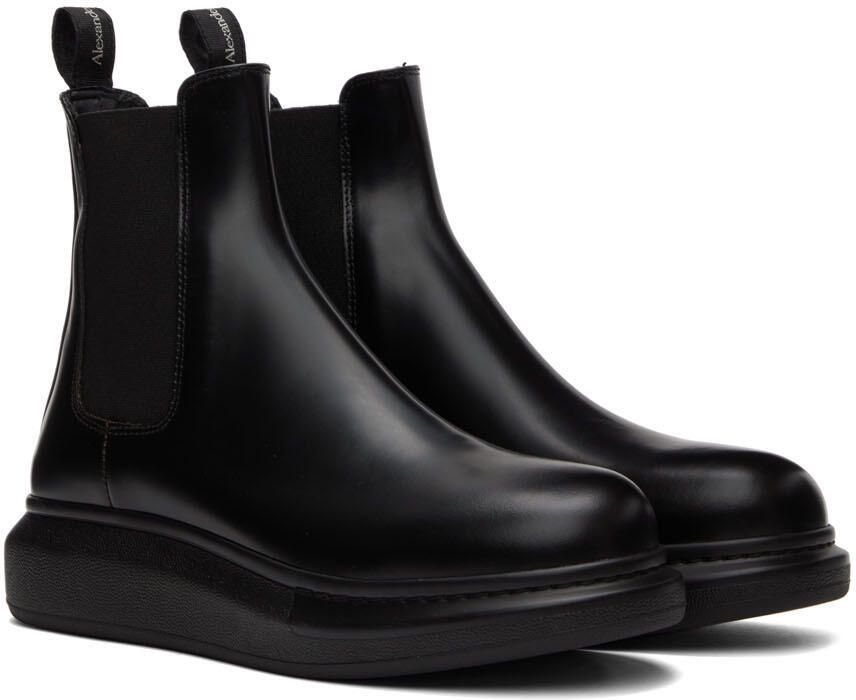 Alexander McQueen Black Hybrid Chelsea Boots - Picture 2