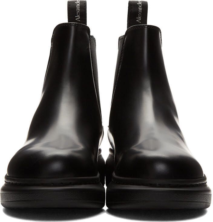 Alexander McQueen Black Hybrid Chelsea Boots - Picture 2