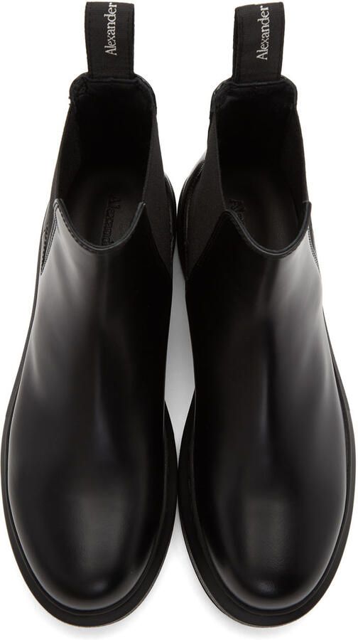 Alexander McQueen Black Hybrid Chelsea Boots - Picture 3