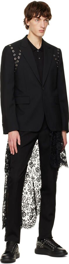 Alexander McQueen Black Larry Sneakers - Picture 4