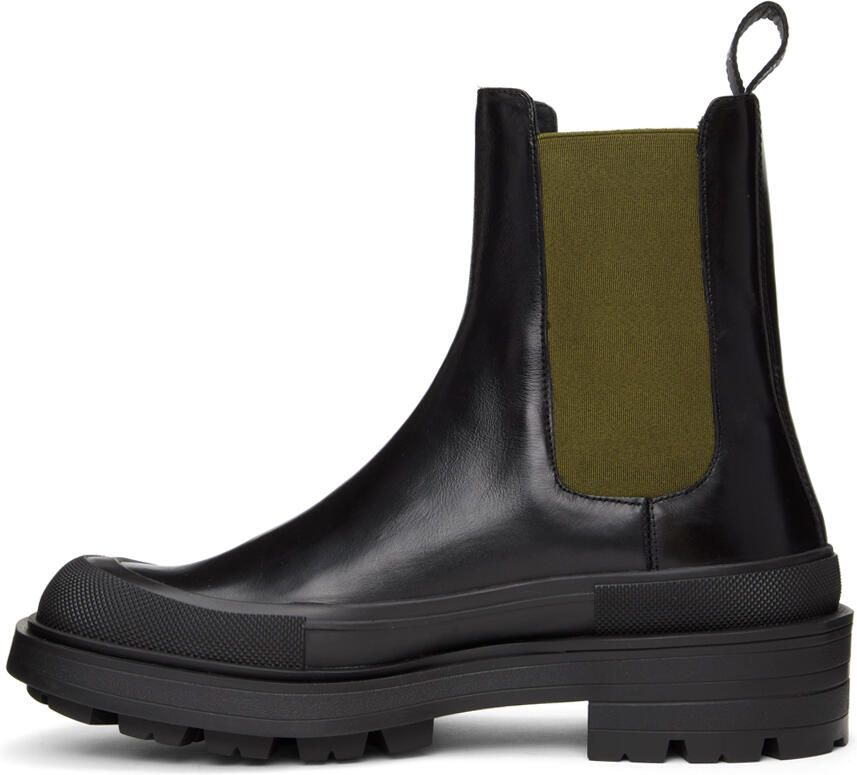 Alexander McQueen Black Leather Chelsea Boots - Picture 2