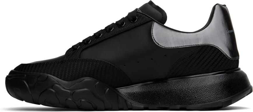 Alexander McQueen Black New Court Sneakers - Picture 3