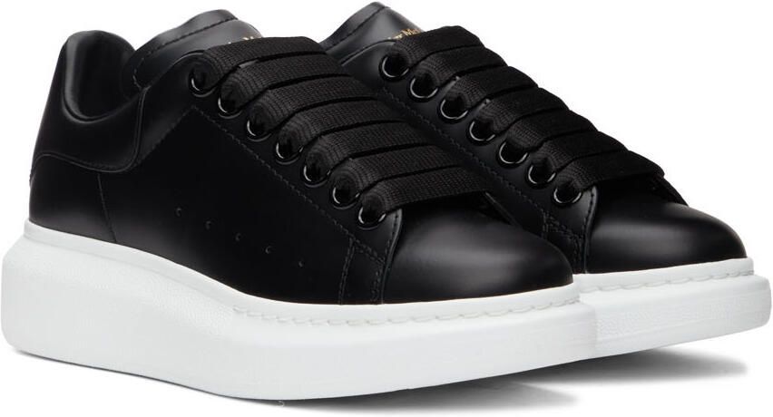 Alexander McQueen Black Oversized Sneakers - Picture 2