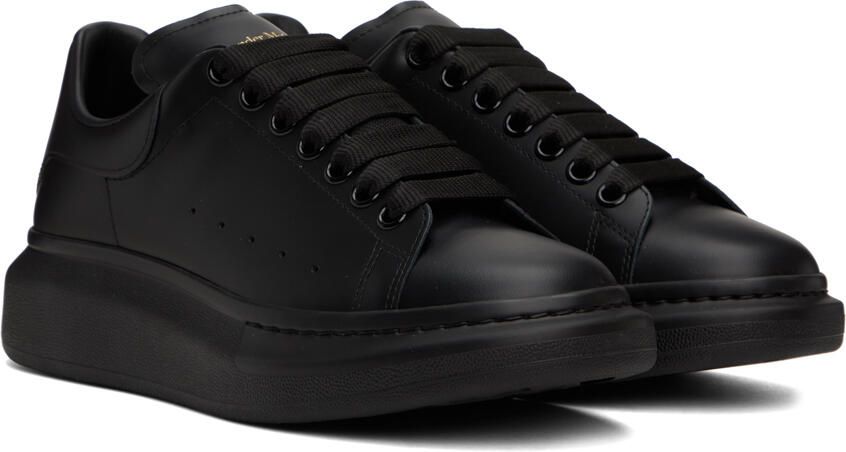Alexander McQueen Black Oversized Sneakers - Picture 2