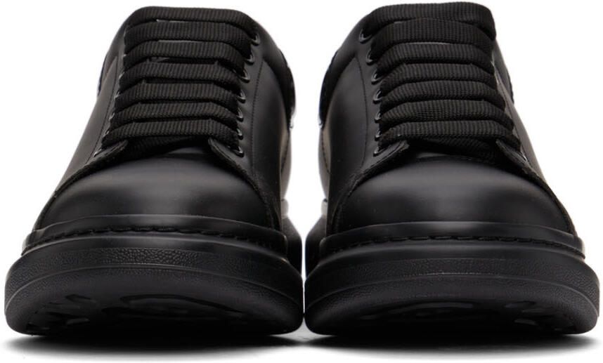 Alexander McQueen Black Patent Oversized Sneakers