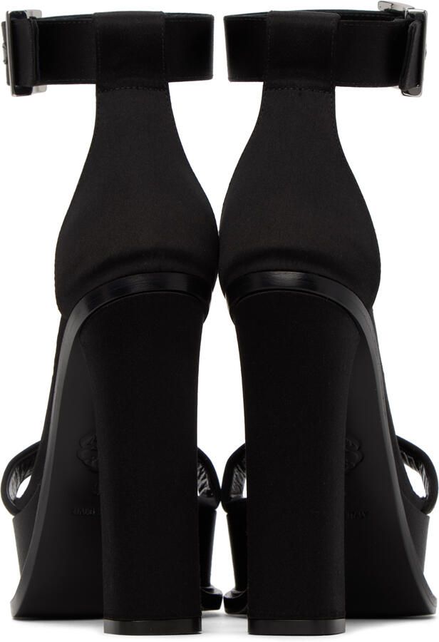 Alexander McQueen Black Platform Heeled Sandals - Picture 3