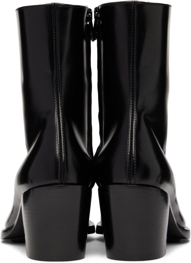 Alexander McQueen Black Punk Ankle Boots - Picture 3
