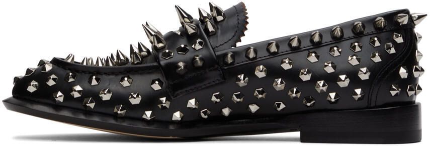 Alexander McQueen Black Stud Loafers - Picture 3