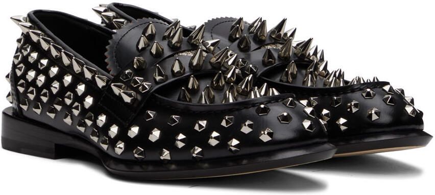 Alexander McQueen Black Stud Loafers