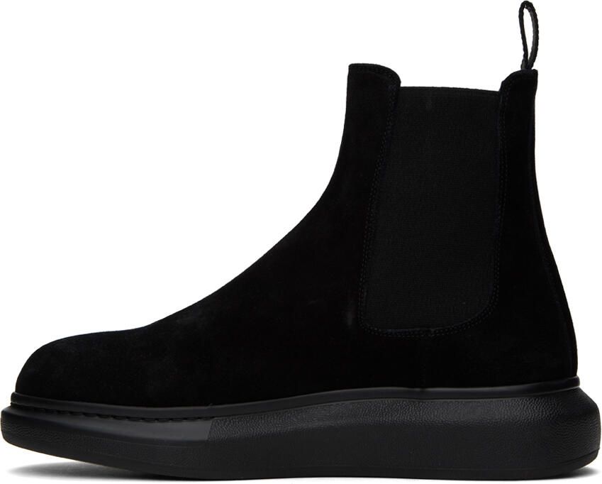 Alexander McQueen Black Suede Chelsea Boots - Picture 3