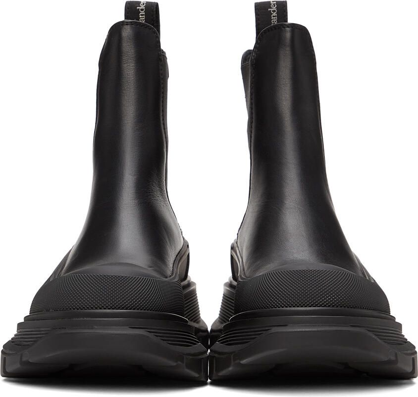 Alexander McQueen Black Tread Slick Chelsea Boots - Picture 2