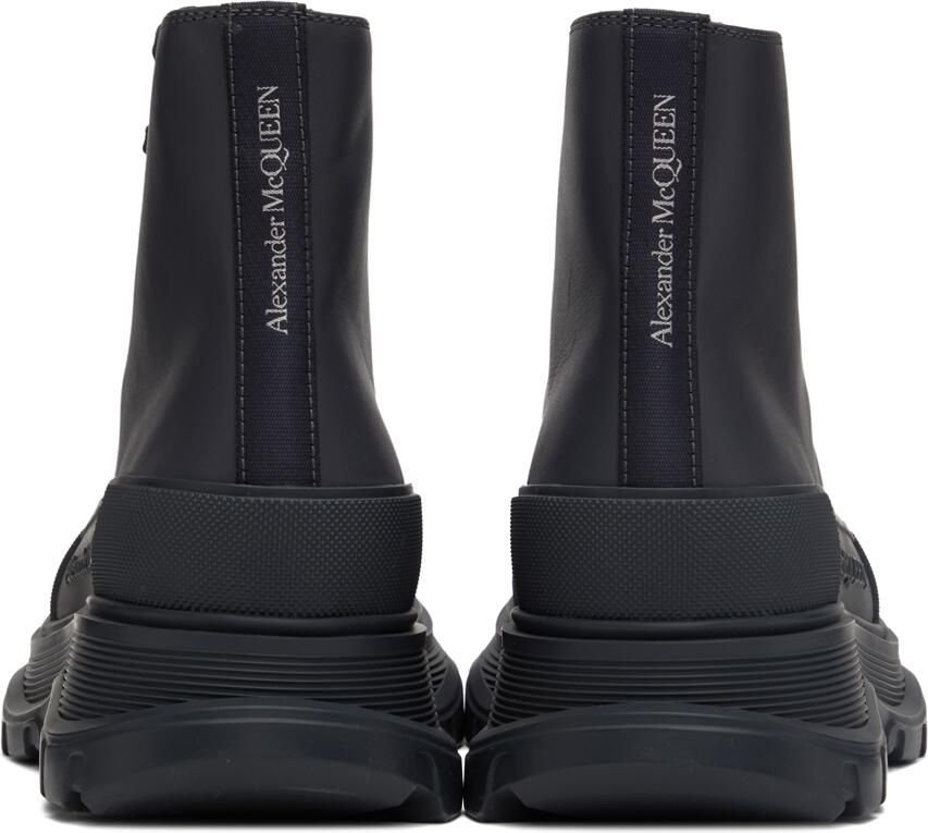 Alexander McQueen Black Tread Slick High Sneakers