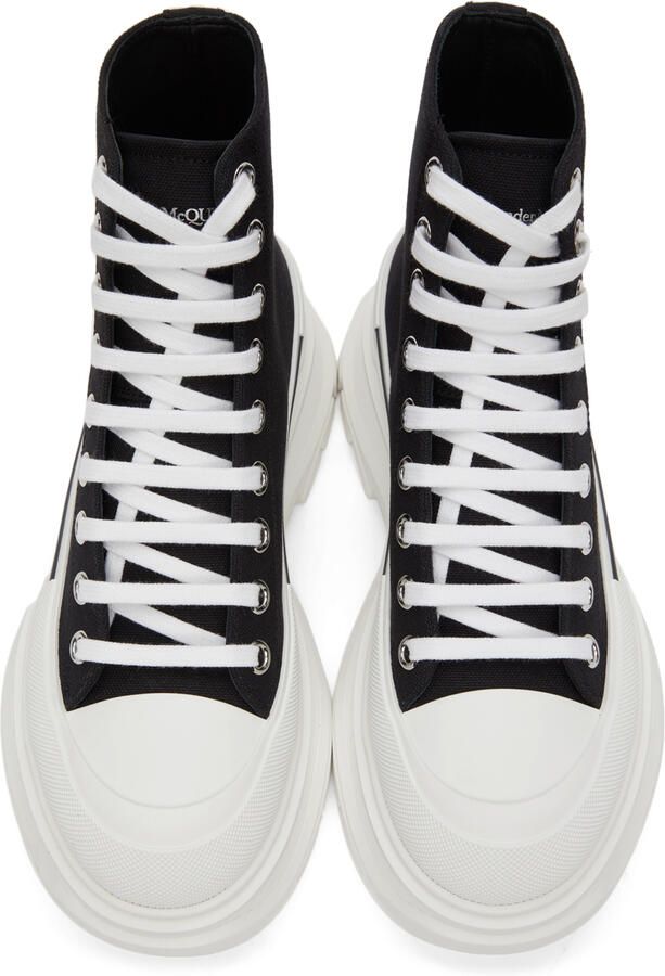 Alexander McQueen Black Tread Slick High Sneakers - Picture 2