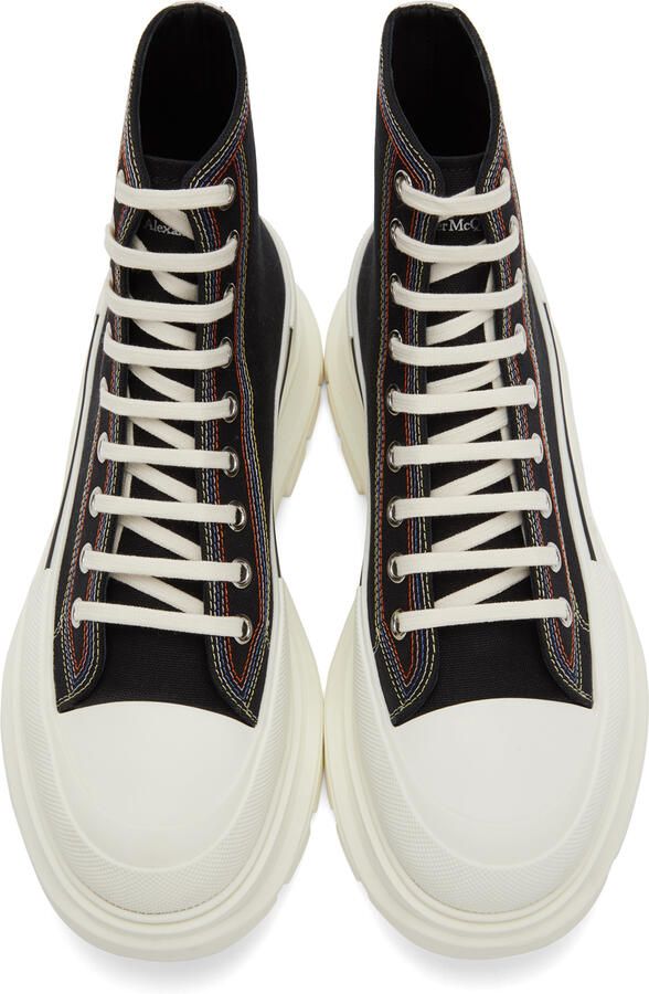 Alexander McQueen Black Tread Slick High Sneakers - Picture 3