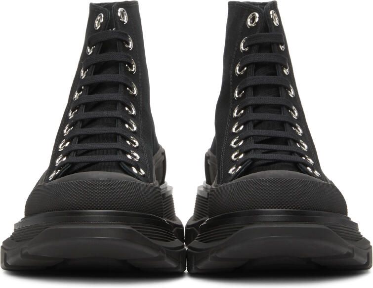 Alexander McQueen Black Tread Slick High Sneakers - Picture 3