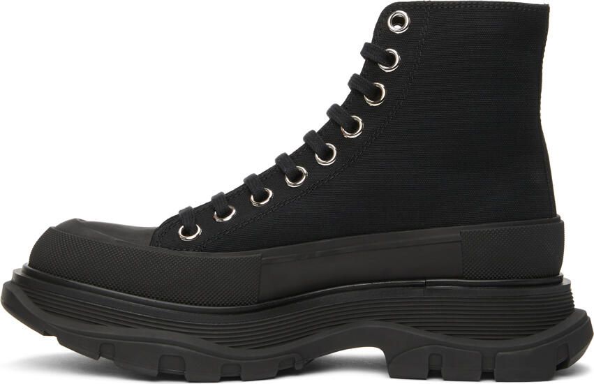 Alexander McQueen Black Tread Slick High Sneakers - Picture 2