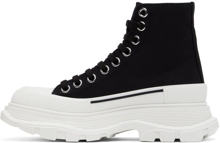 Alexander McQueen Black Tread Slick High-Top Sneakers - Picture 3
