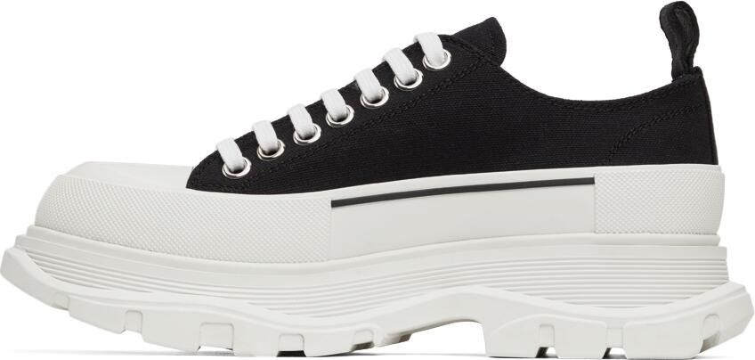Alexander McQueen Black Tread Slick Low Sneakers - Picture 4