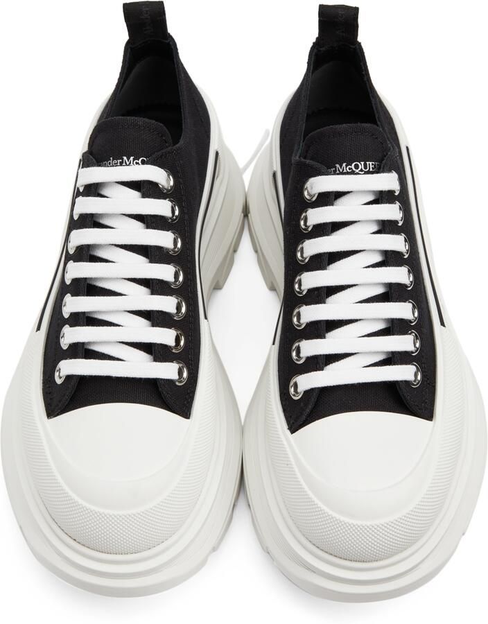 Alexander McQueen Black Tread Slick Low Sneakers