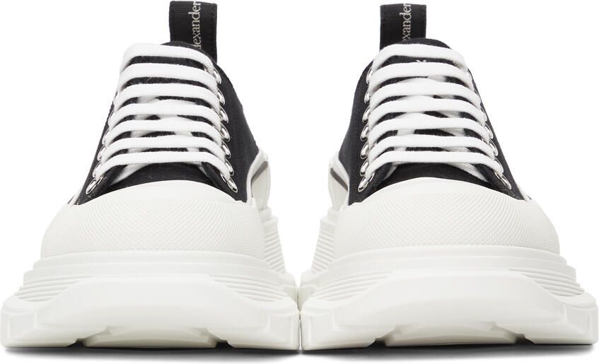 Alexander McQueen Black Tread Slick Low Sneakers - Picture 3