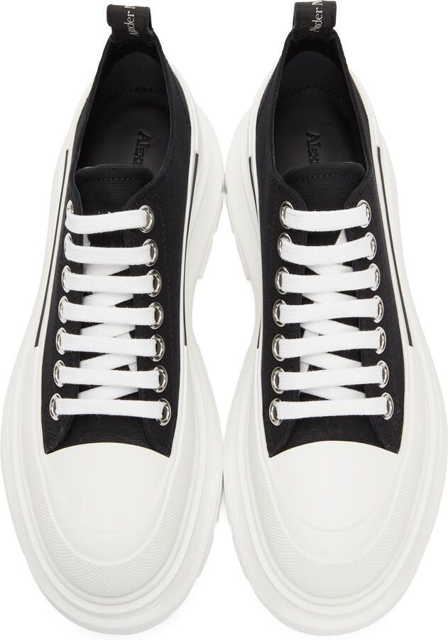 Alexander McQueen Black Tread Slick Low Sneakers