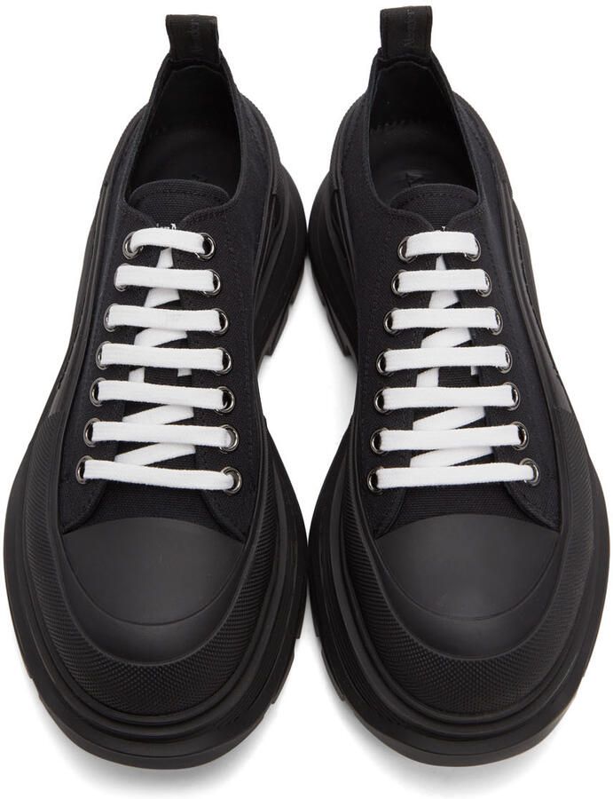 Alexander McQueen Black Tread Slick Sneakers