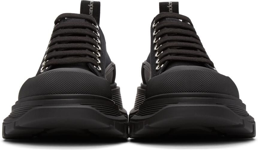 Alexander McQueen Black Tread Slick Sneakers - Picture 3