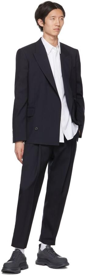 Alexander McQueen Black Tread Slick Sneakers - Picture 4