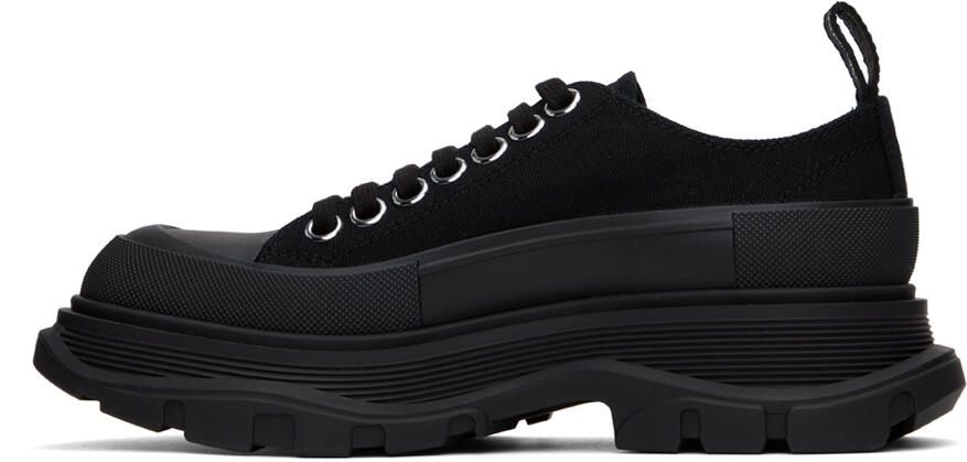 Alexander McQueen Black Tread Slick Sneakers - Picture 3