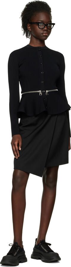 Alexander McQueen Black Tread Slick Sneakers - Picture 4