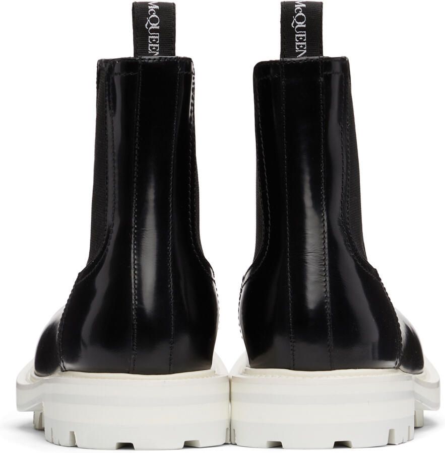 Alexander McQueen Black Worker Chelsea Boots