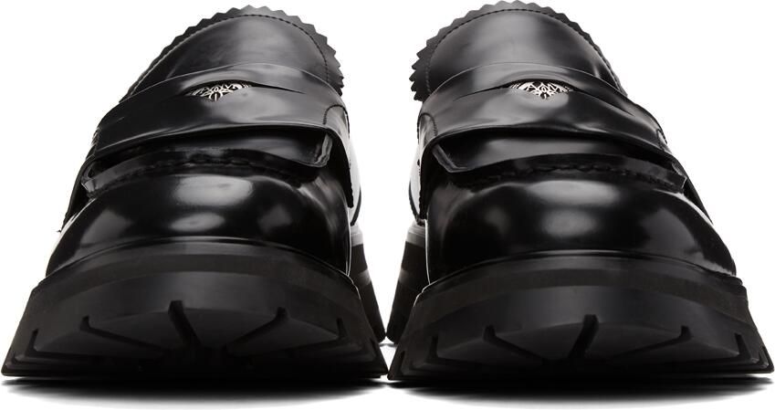 Alexander McQueen Black Worker Loafers - Picture 5