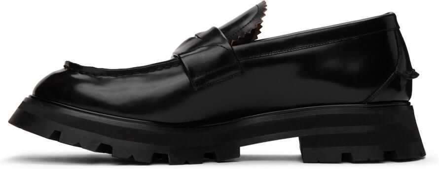 Alexander McQueen Black Worker Loafers - Picture 3