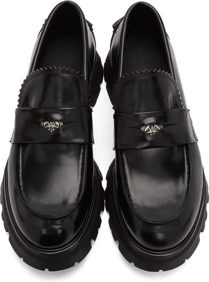 Alexander McQueen Black Worker Loafers