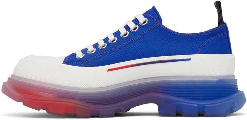 Alexander McQueen Blue Tread Slick Sneakers - Picture 3