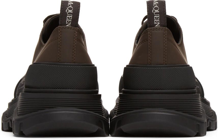 Alexander McQueen Brown Tread Slick Low Sneakers