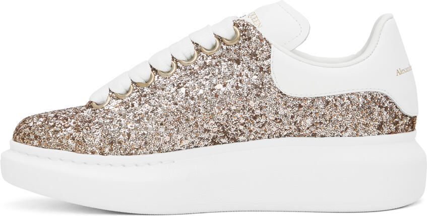 Alexander McQueen Gold Oversized Sneakers - Picture 3