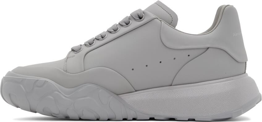 Alexander McQueen Gray New Court Sneakers - Picture 3