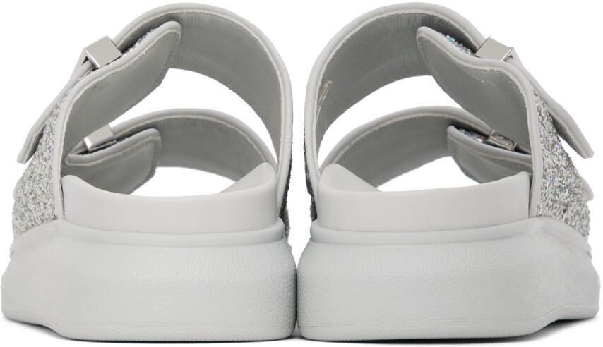 Alexander McQueen Gray Oversized Hybrid Slides
