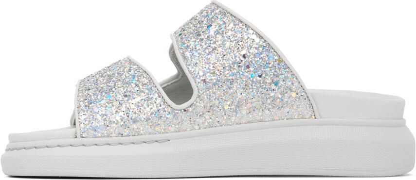 Alexander McQueen Gray Oversized Hybrid Slides - Picture 3