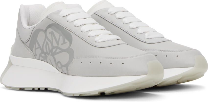 Alexander McQueen Gray Sprint Sneakers - Picture 2