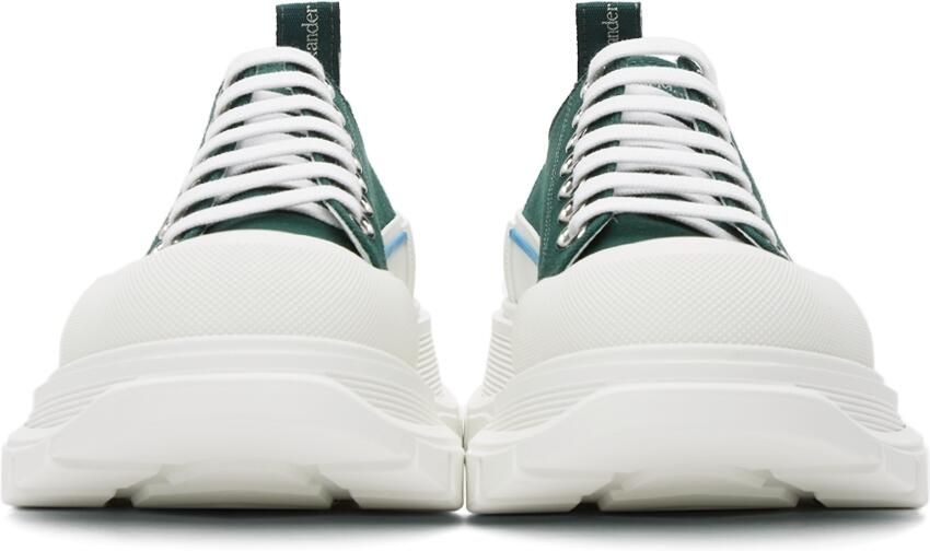 Alexander McQueen Green Tread Slick Low Sneakers - Picture 3